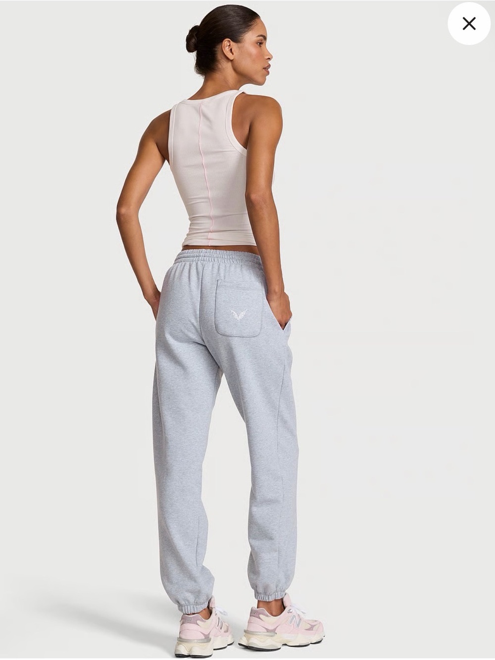 Victoria's Secret Angel Essentials Light Gray Track Joggers